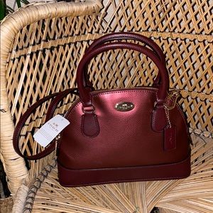 *New with tags* Coach Oxblood Mini Leather Purse